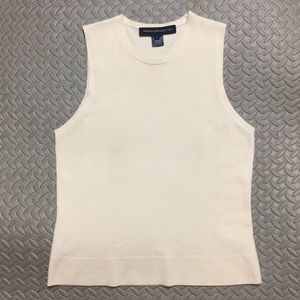 French Connection Sweaters - French Connection Ivory sleeveless sweater vest L French Connection Sweaters - French Connection Ivory sleeveless sweater vest L